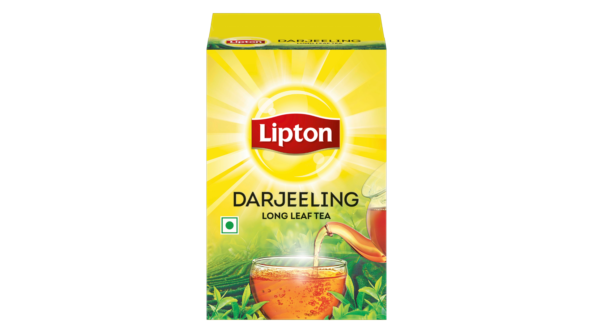Image of a packet of Lipton Darjeeling tea - ‘Champagne of Teas’
