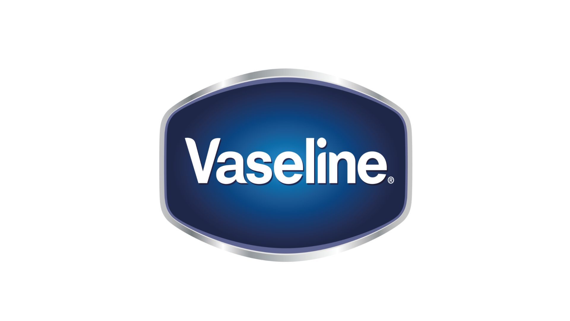 Vaseline logo with blue background