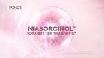 Pond's ad: Niasorcinol, 100x better than Vitamin C