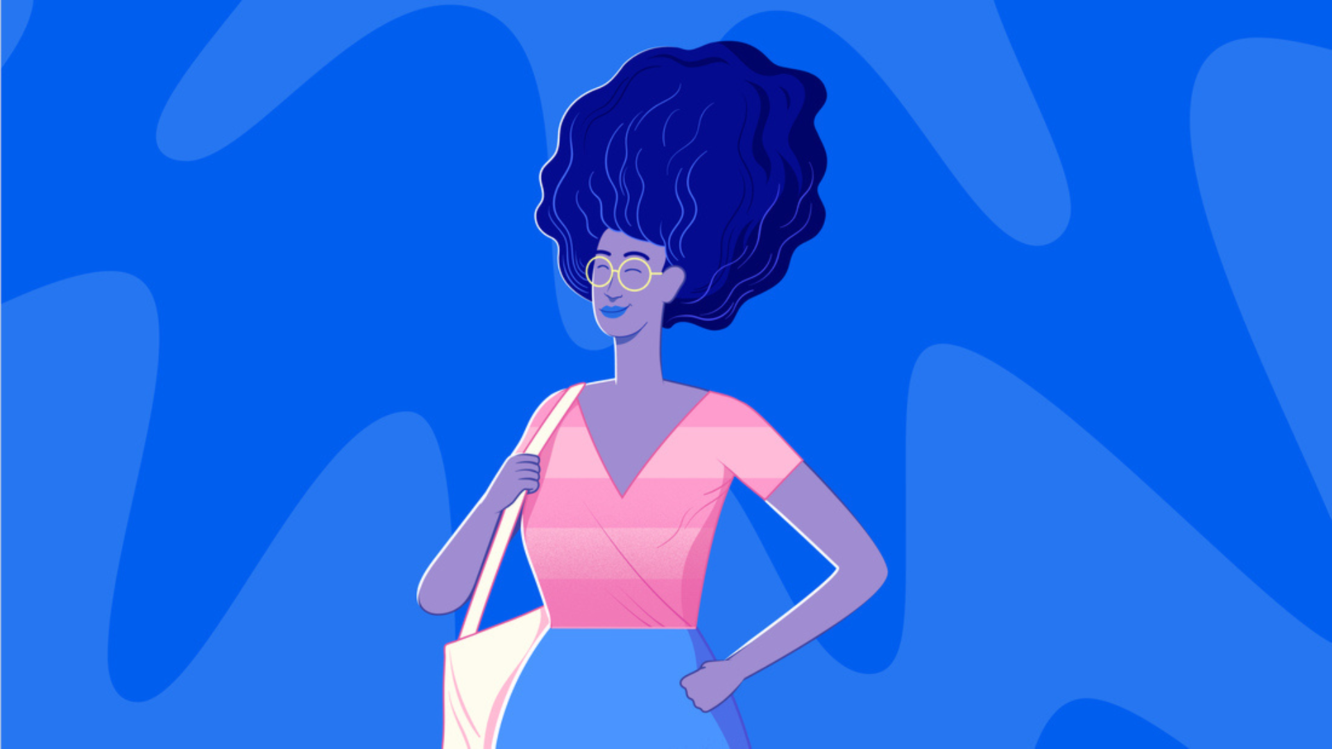 A woman carrying bag