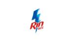 Rin logo with blue thunder background