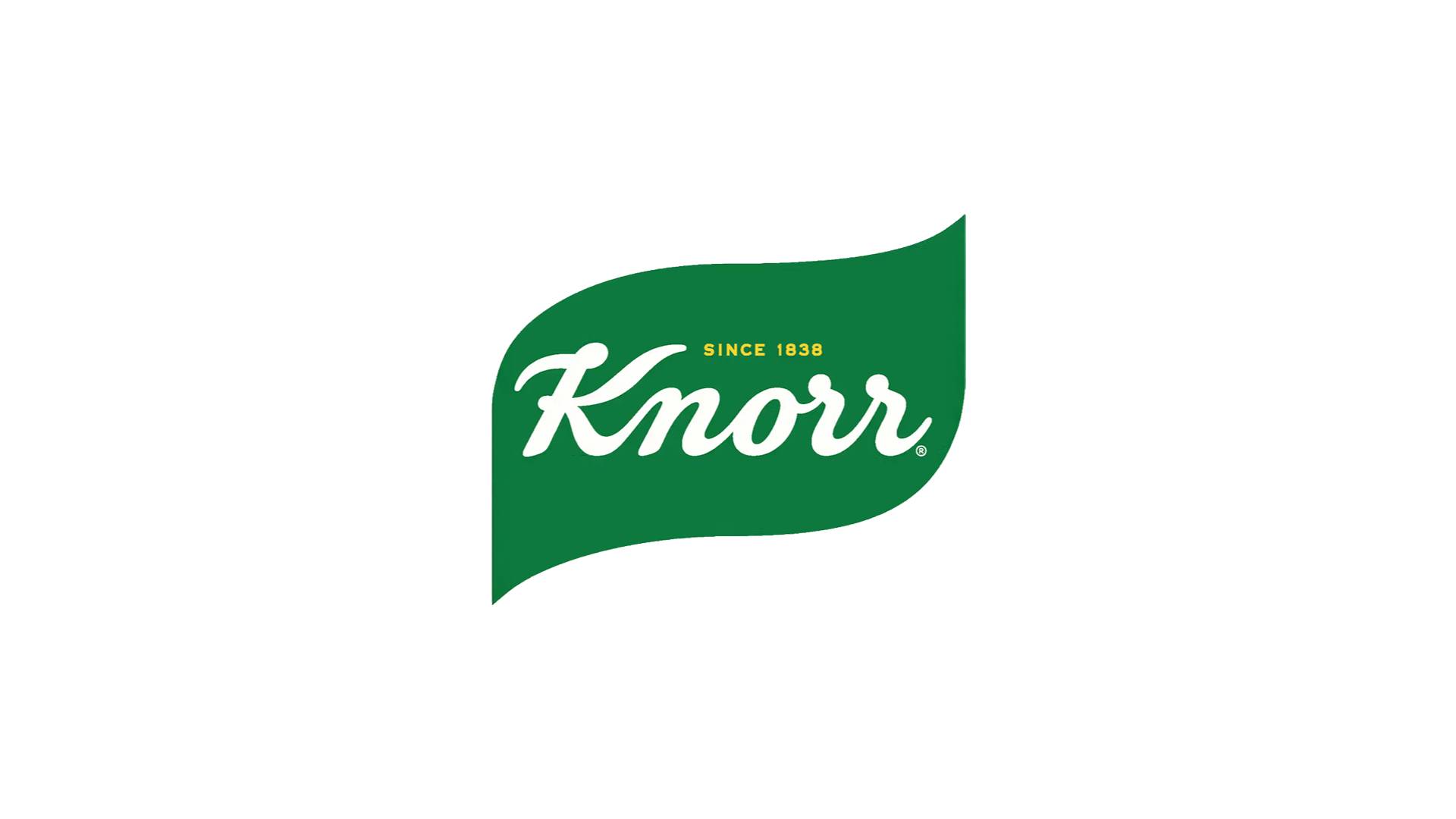 Knorr logo with green background
