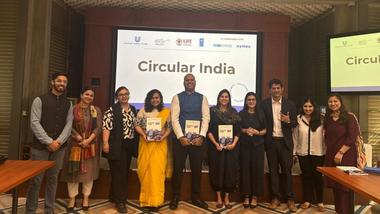 A group picture of attendees taken at the Circular India toolkit launch event.