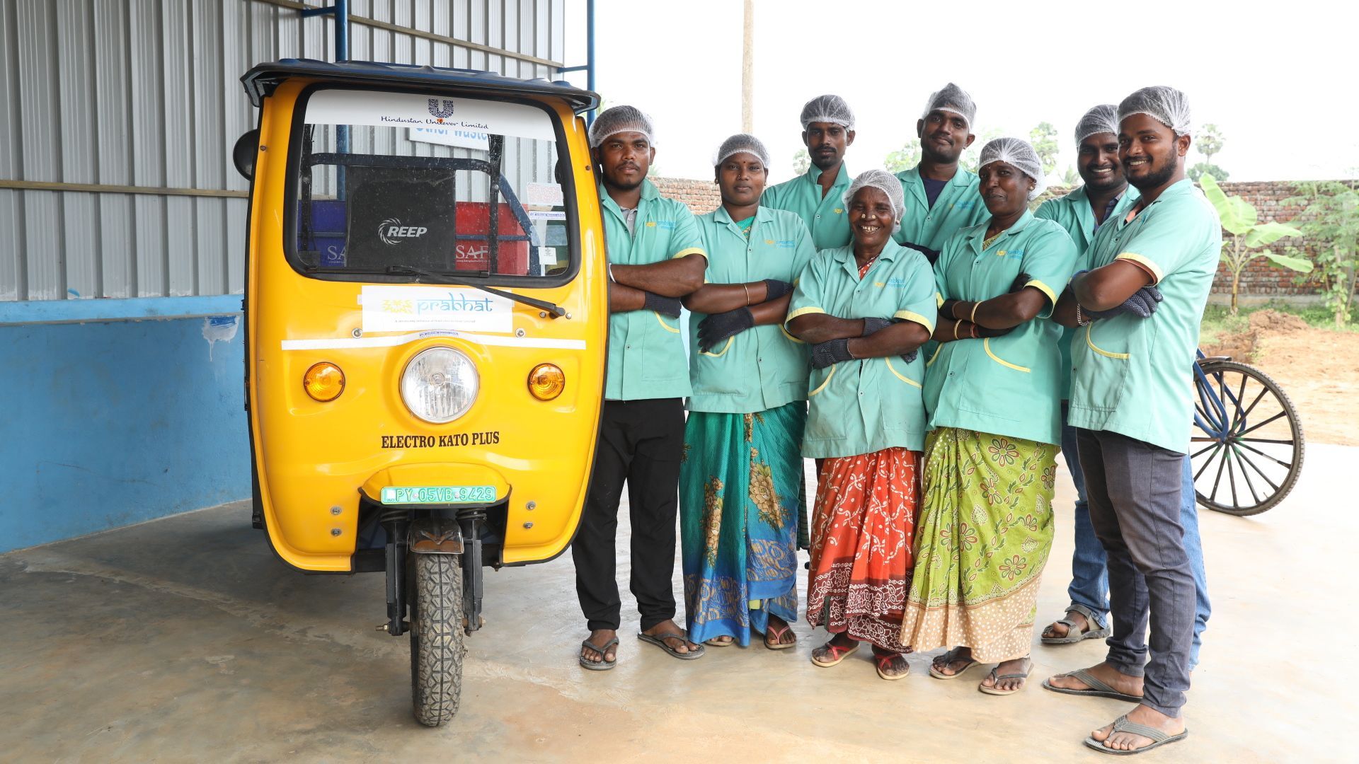 A group of waste free communities employees