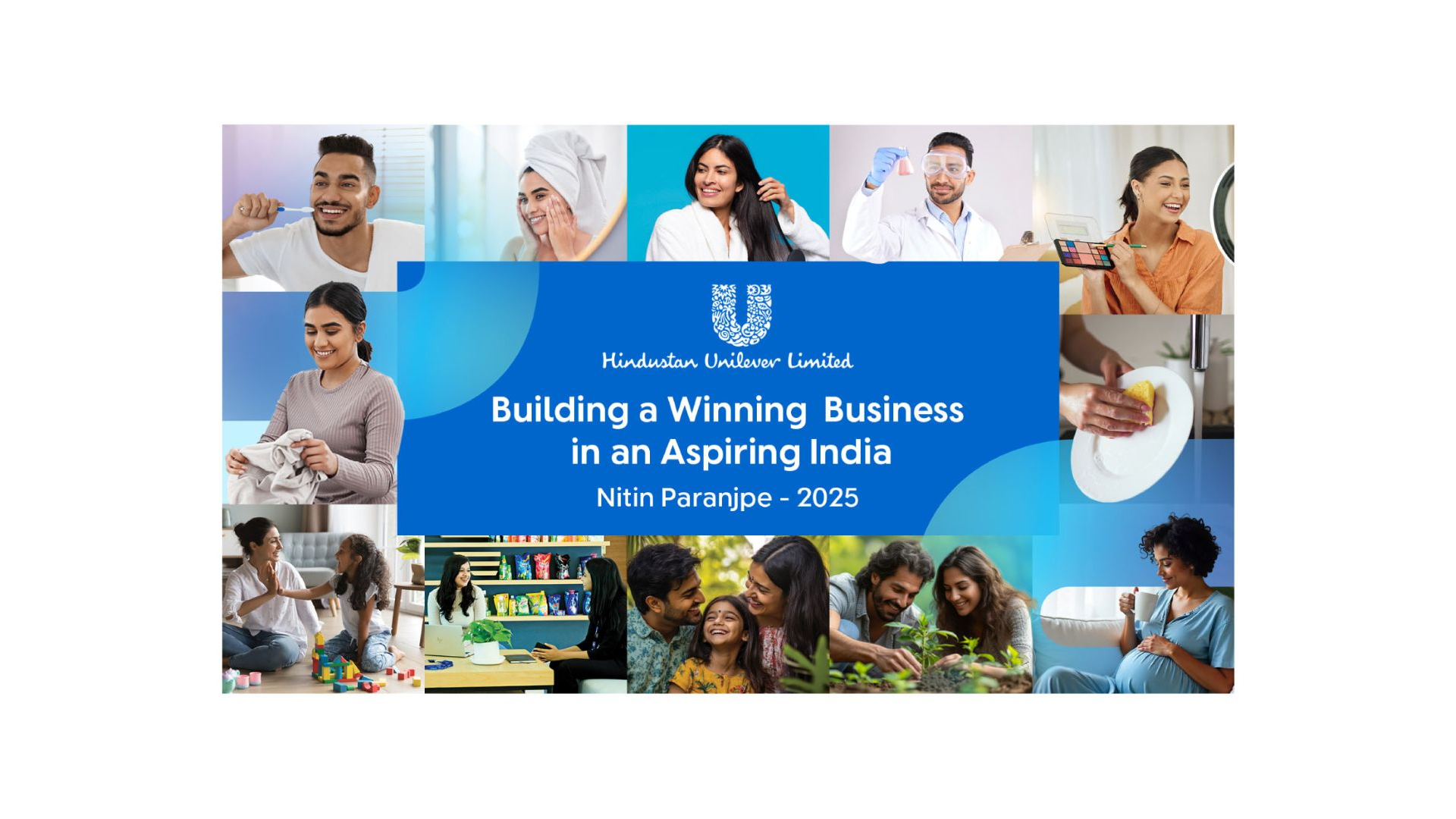 Cover page of HUL's 92nd AGM speech titled ‘Building a winning business in an aspiring India’.