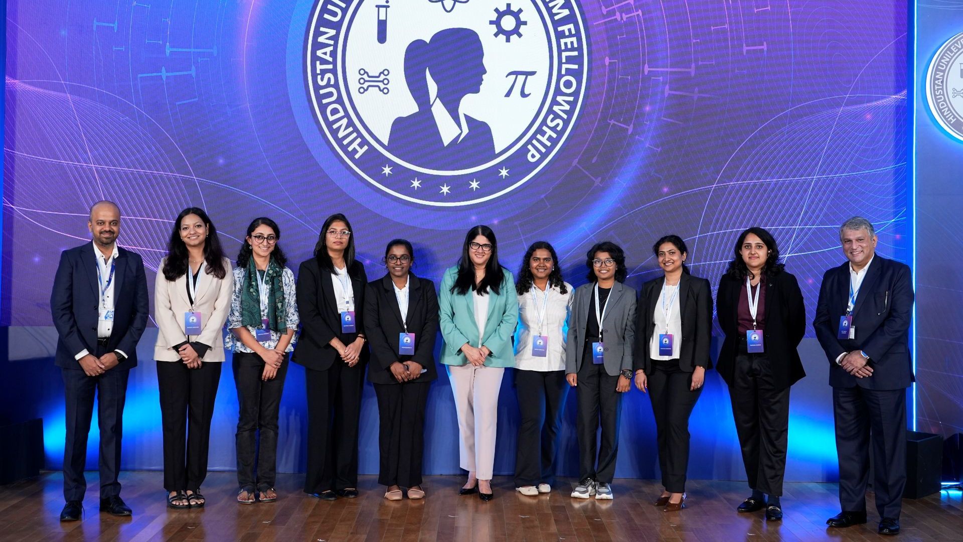Women scientists receiving HUL’s prestigious Women in STEM Fellowship.