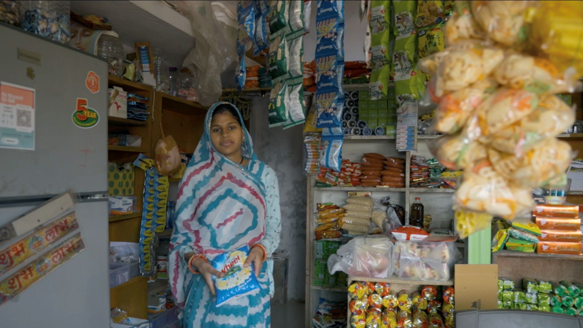 A picture of a HUL Shakti amma in a rural village in India.