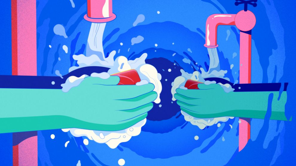 Washing hands