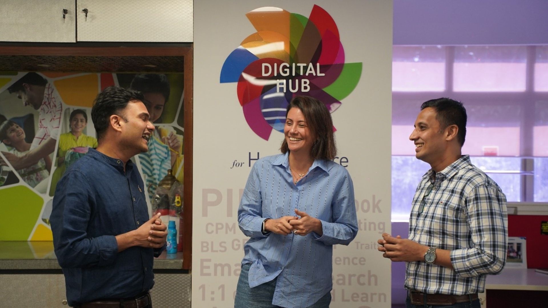 A group of HUL employees at the HUL Head Office in Mumbai
