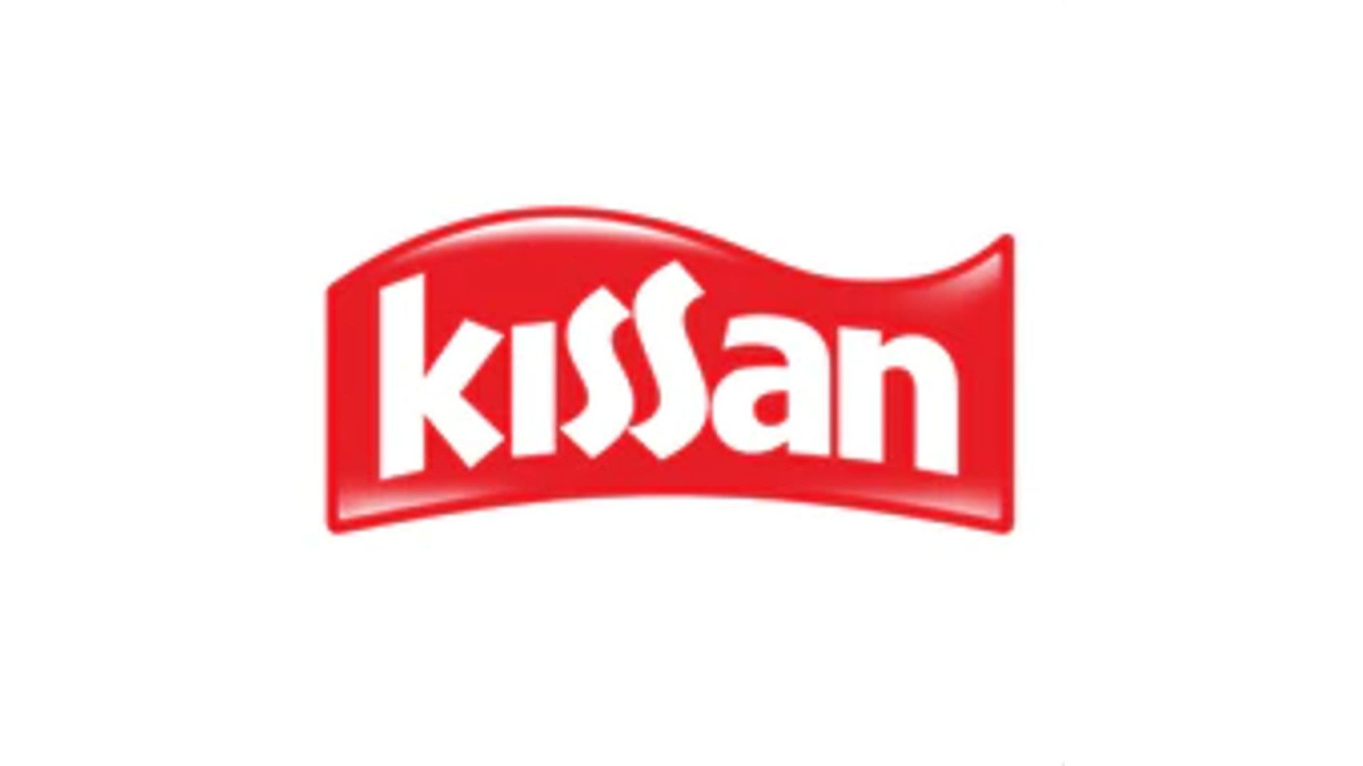 Kissan logo with red background