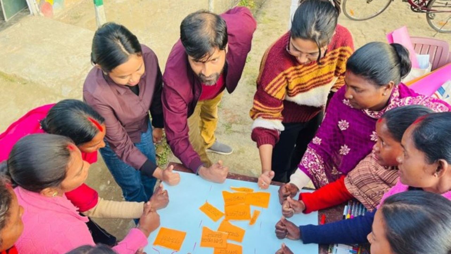 A group of tea workers participating in the domestic violence programme by Women Safety and Accelerator Fund 