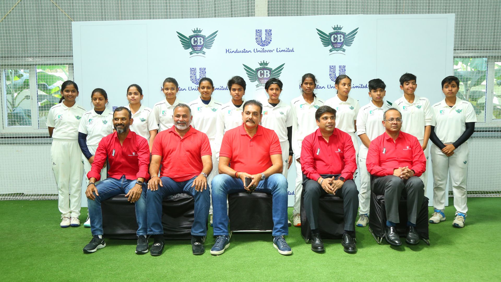 A team picture taken at the launch event of HUL’s partnership with Coaching Beyond.  