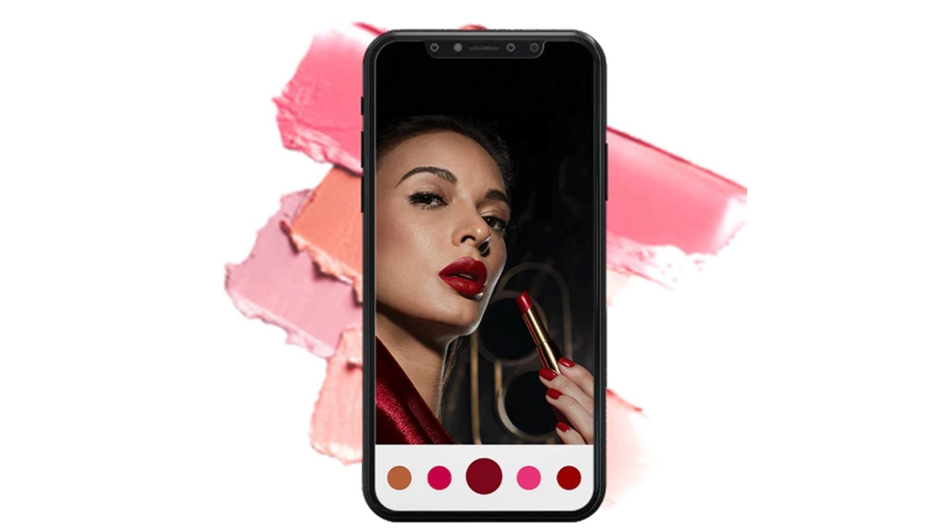 A screen shot of Lakmé’s Make-up Pro app where users can try on virtual make-up via their smartphone.