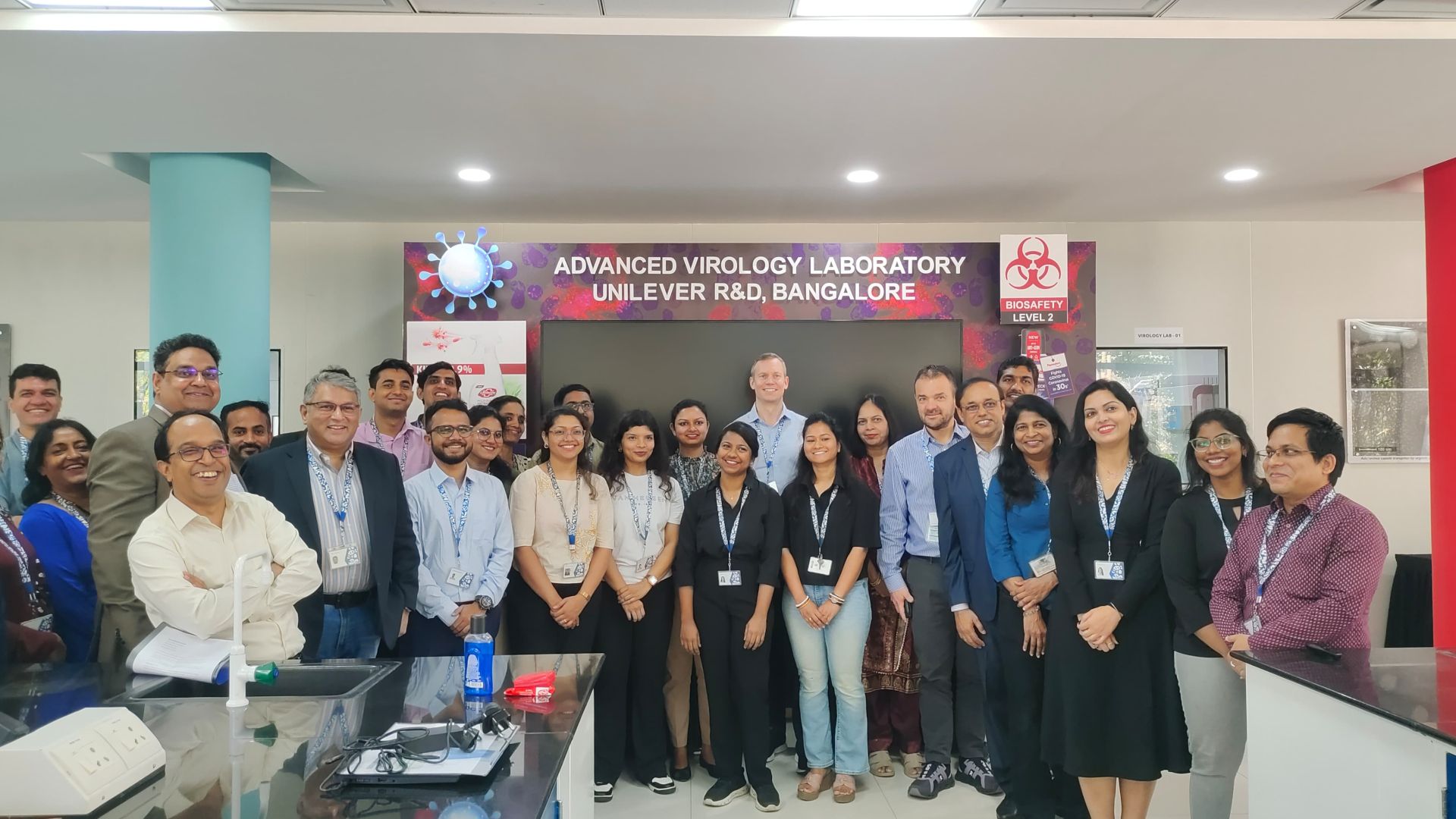 Vibhav Sanzgiri, Executive Director, R&D with his team