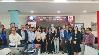 Vibhav Sanzgiri, Executive Director, R&D with his team