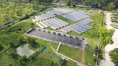 Solar panels at HUL factory in Doom Dooma