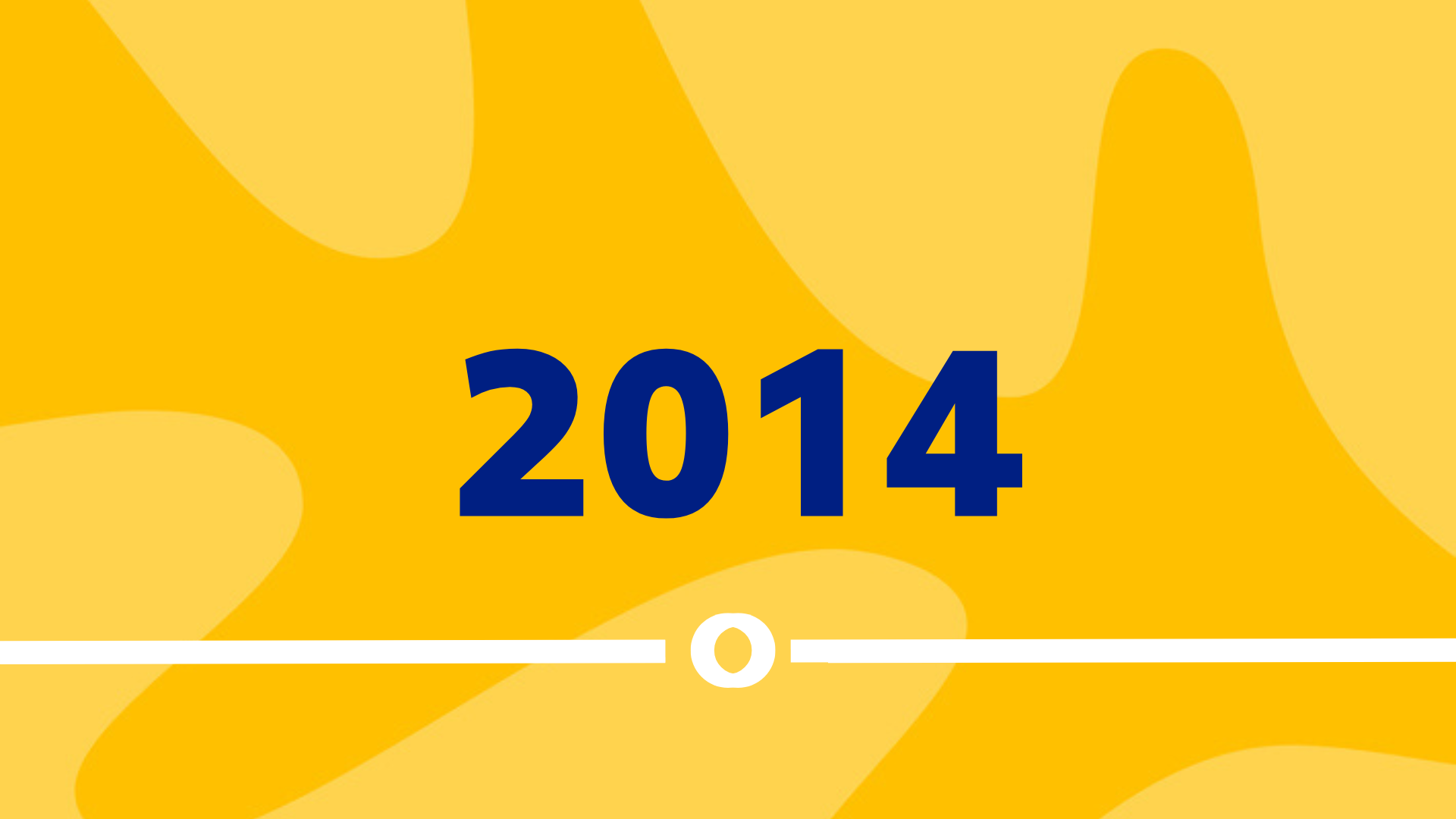 Timeline image with the text 2014