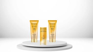 Image of Pond’s sun serum range that combines suncare with niacinamide