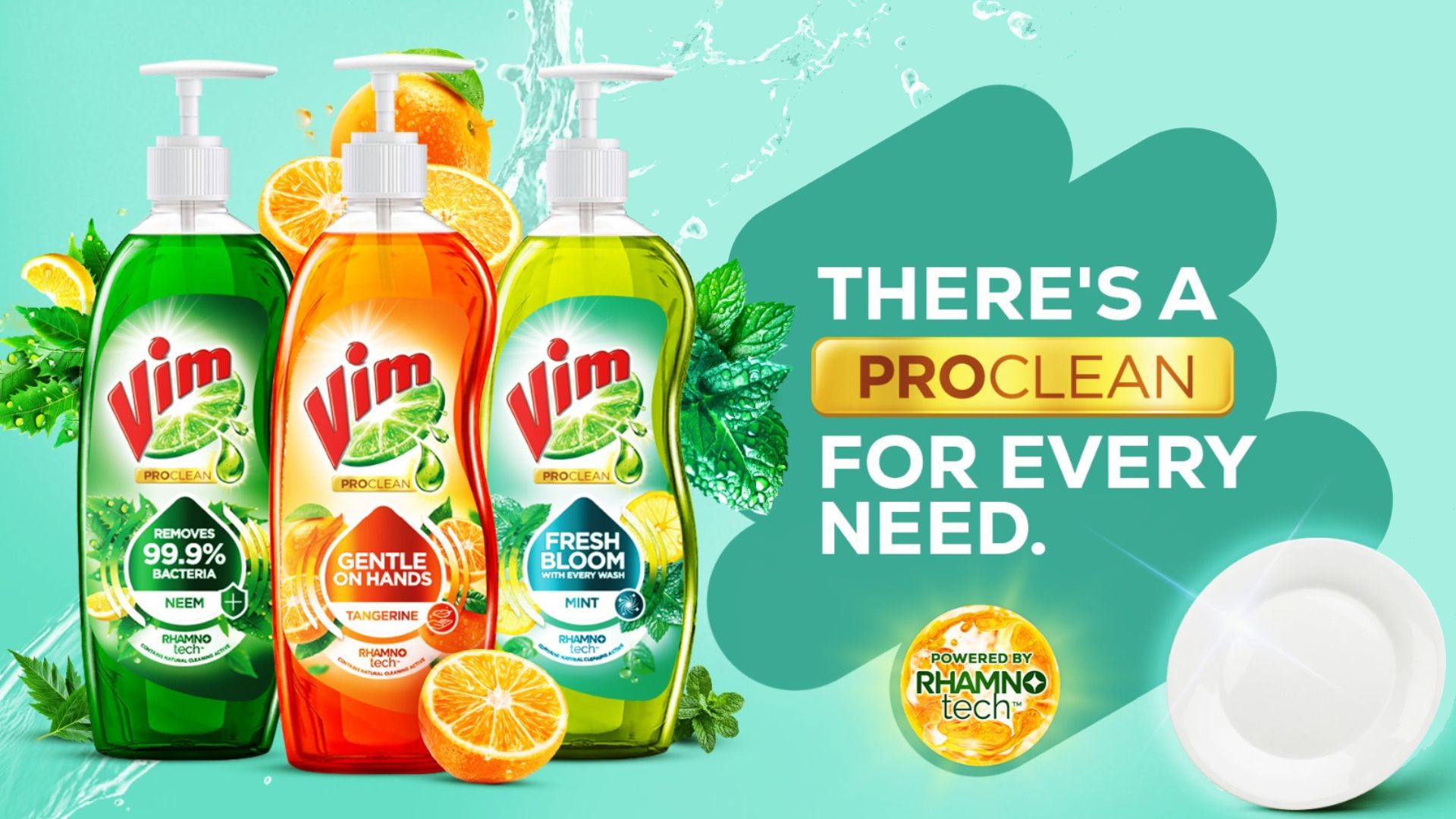 Vim ProClean range of dishwashing liquid
