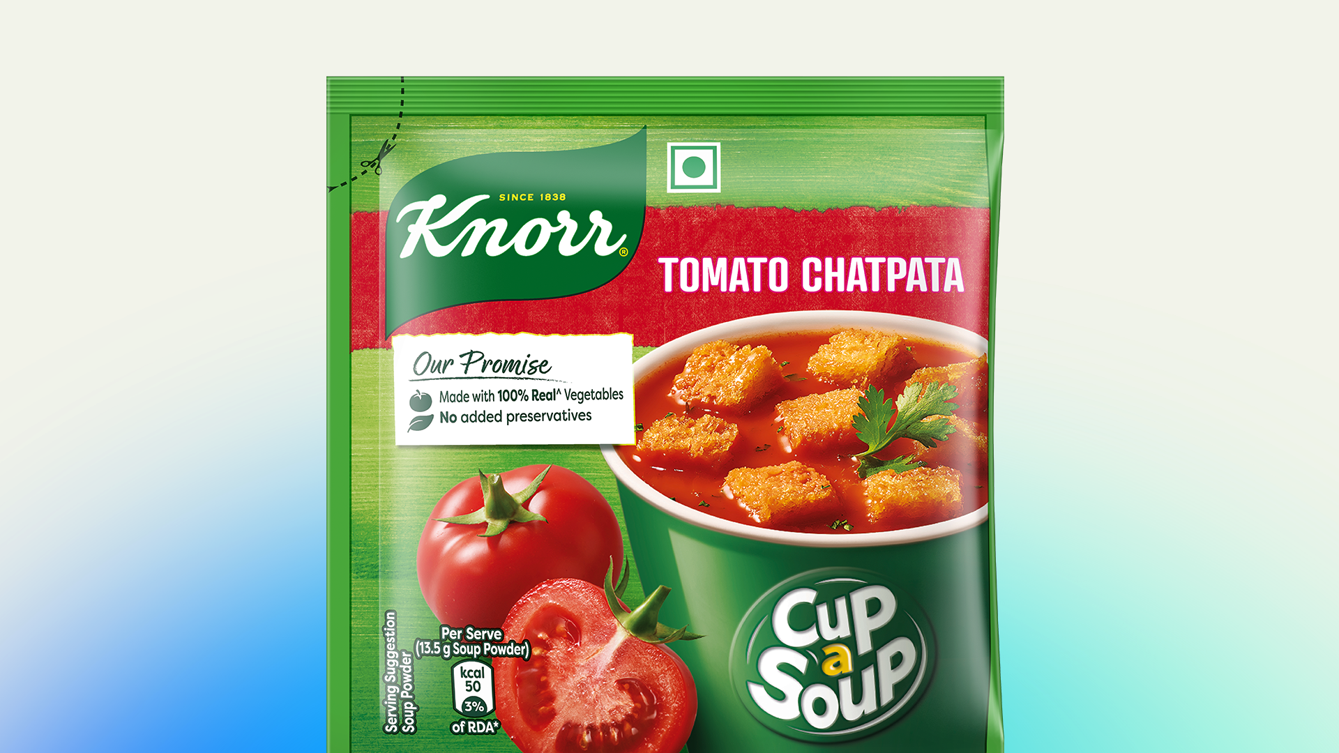 Knorr packaging.