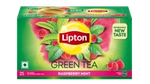 A box of Lipton Green Tea - Raspberry Mint