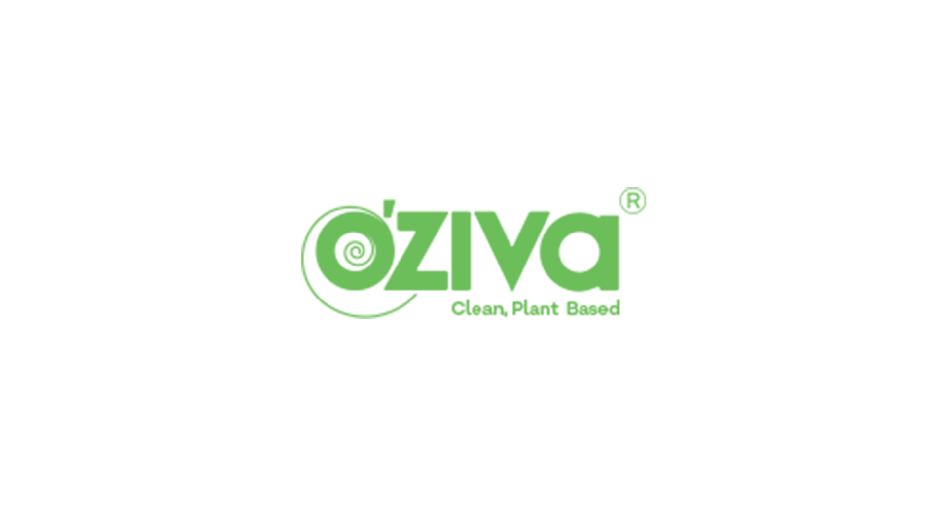 OZiva banner with logo in green