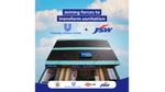An image of HUL Suvidha centre. Image text reads as HUL and JSW are joining forces to transform sanitation. The creative also has Suvidha partner logos which include HUL, JSW, HSBC and BMC.