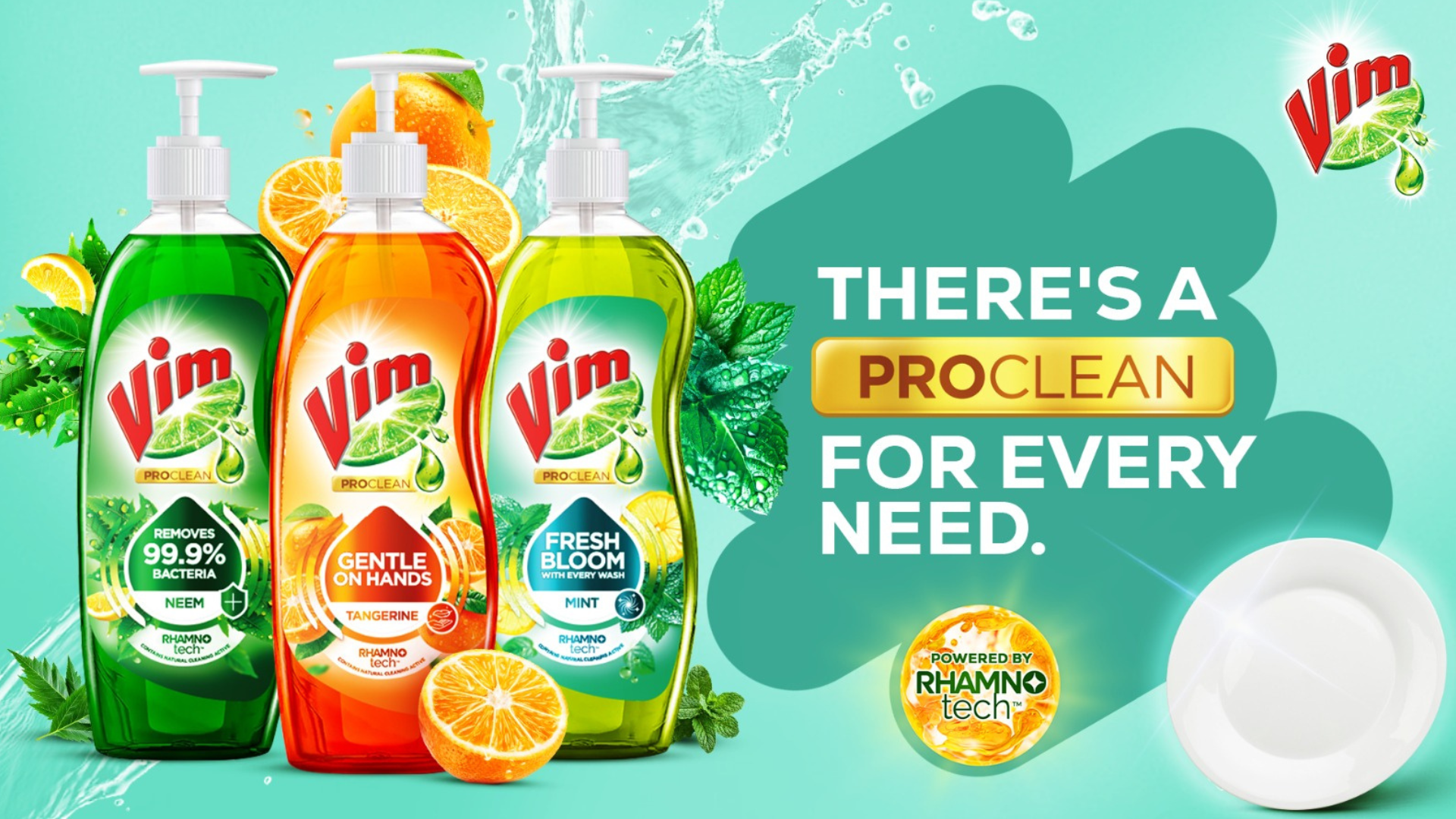 Vim ProClean range of dishwashing liquid