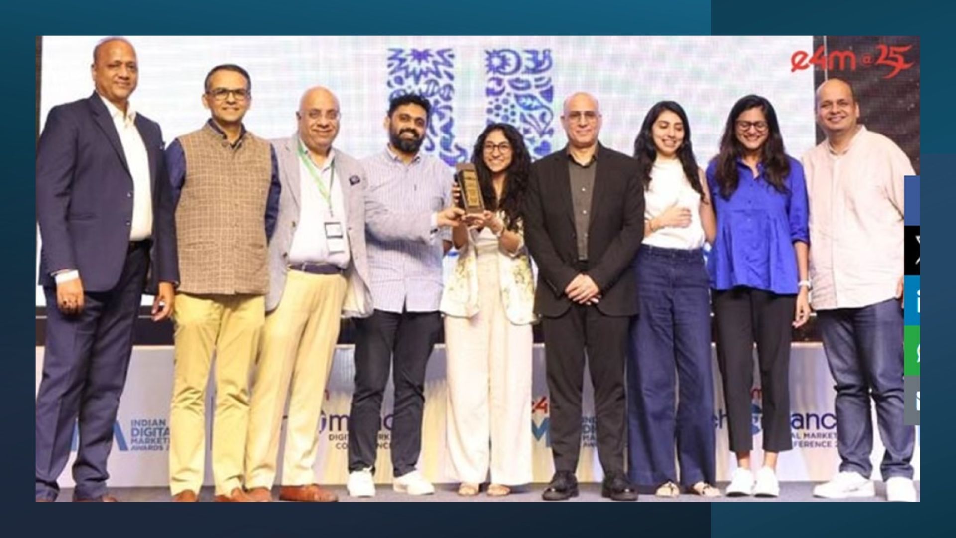 Group photo for mobile marketer of the year.