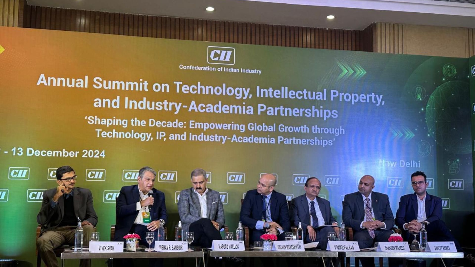 Dr Vibhav R Sanzgiri Executive Director RD at HUL speaking at the Industry Leaders panel