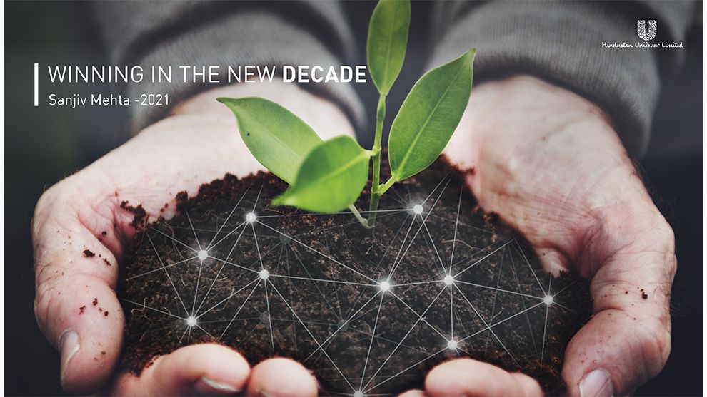 Image of hands holding a plant