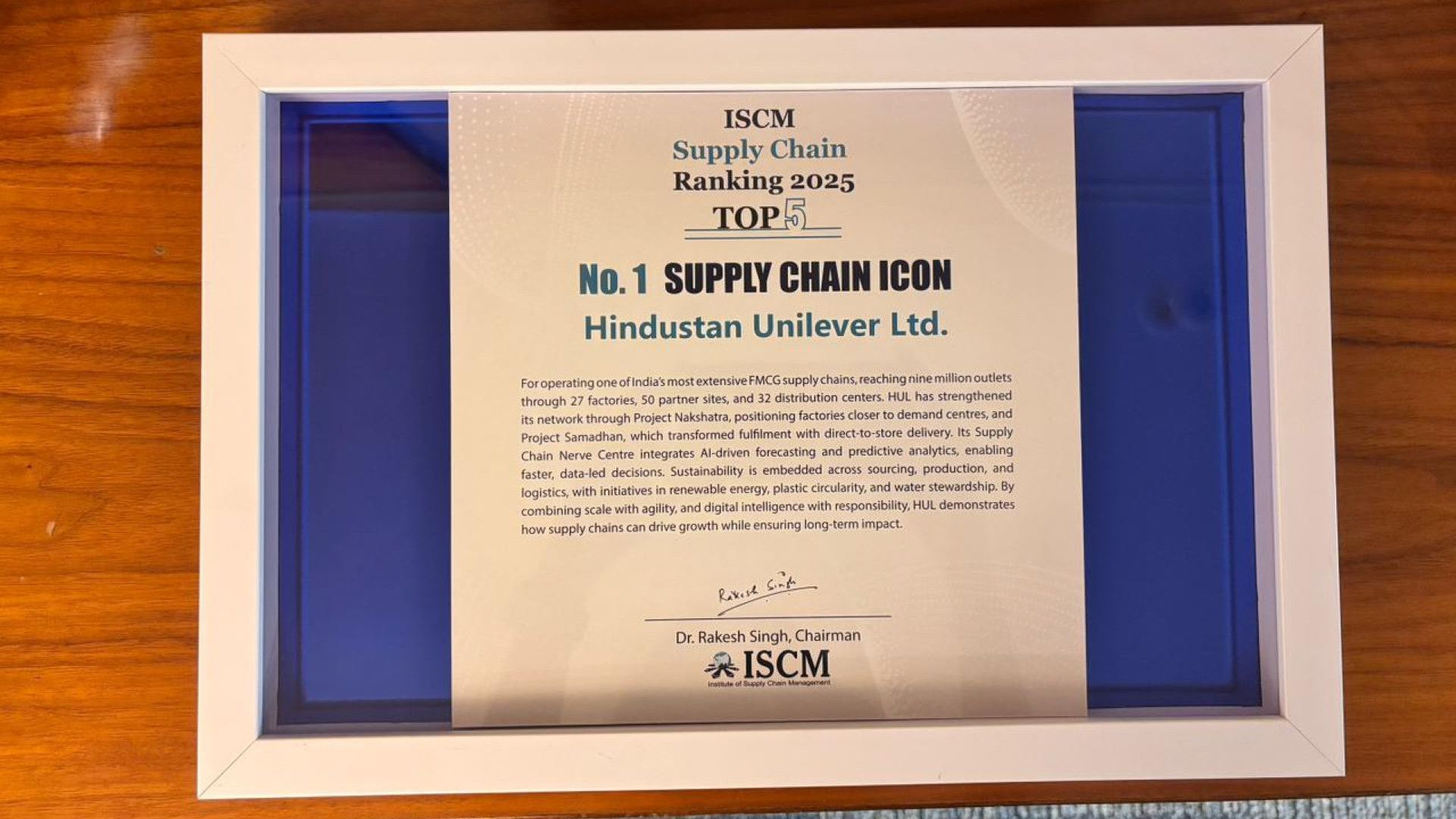 ISCM Award.